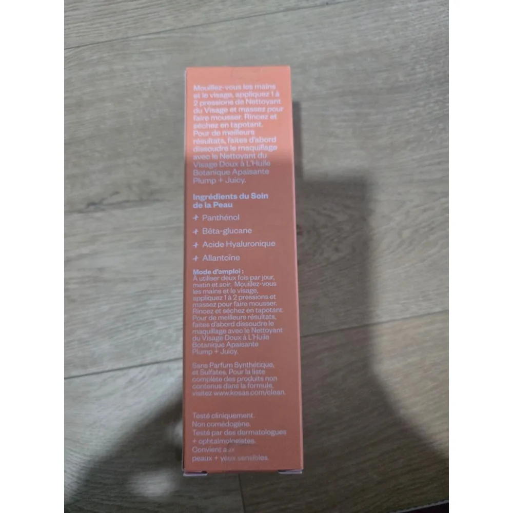 New Kosas Plump + Juicy Comfy Clean Gel Cleanser Mrsp $38